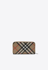 Burberry Signature Check Zip-Around Wallet Beige 8091923160296/P_BURBE-A2021