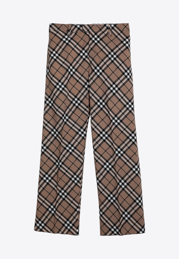 Burberry Signature Check Tailored Wool Pants Beige 8091946158995/P_BURBE-C1202