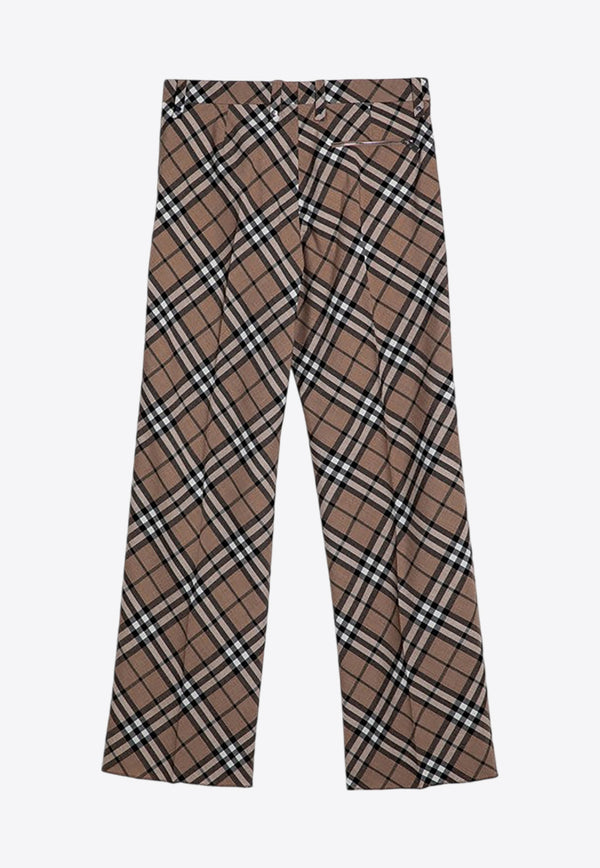 Burberry Signature Check Tailored Wool Pants Beige 8091946158995/P_BURBE-C1202