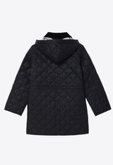 Burberry Kids Boys Corduroy-Collar Quilted Jacket Black 8092531130597/P_BURBE-A1189