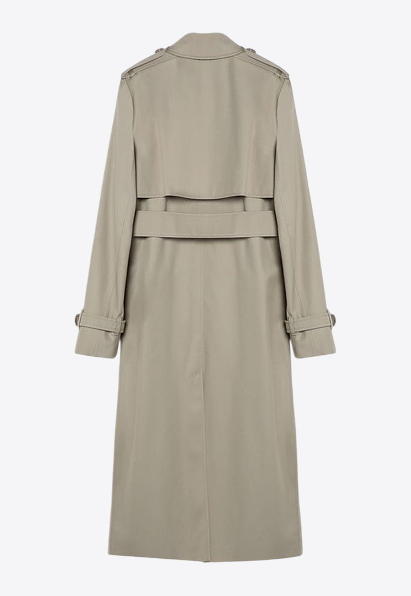 Burberry Double-Breasted Trench Coat Taupe 8093045148254/P_BURBE-A3888