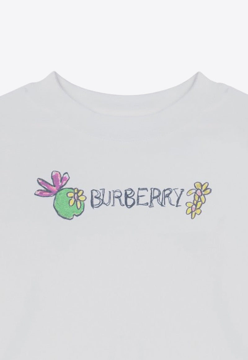 Burberry Kids Babies Pond Print Logo T-shirt White 8093111151746/P_BURBE-A1464