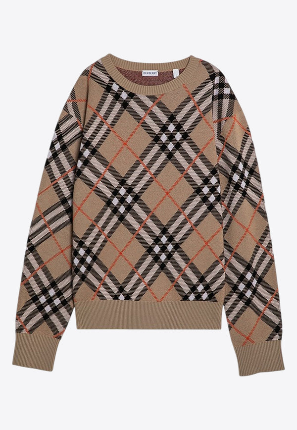 Burberry Nova Signature Check Sweater Beige 8093497159511/P_BURBE-B9368