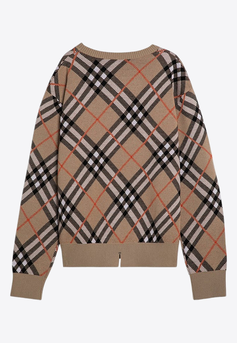 Burberry Nova Signature Check Sweater Beige 8093497159511/P_BURBE-B9368