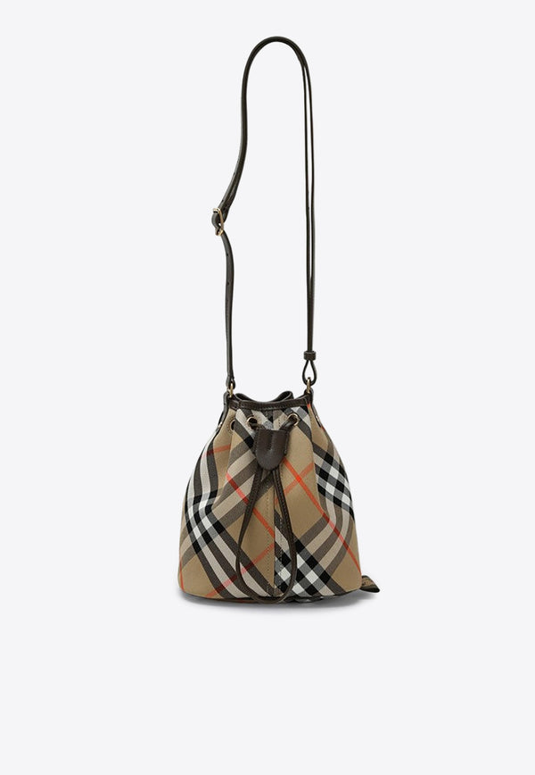 Burberry Small Checked Bucket Bag Beige 8093804159199/P_BURBE-B9368