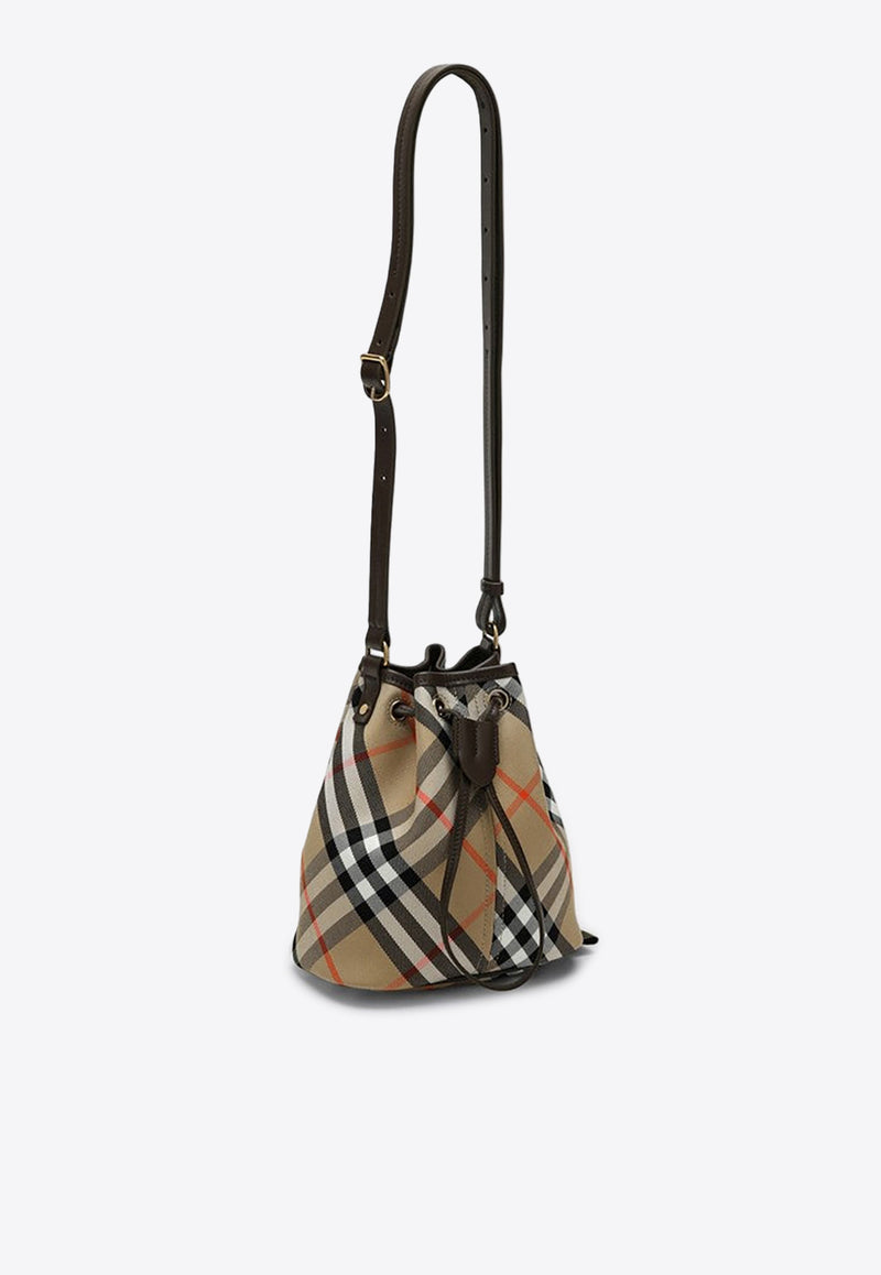 Burberry Small Checked Bucket Bag Beige 8093804159199/P_BURBE-B9368