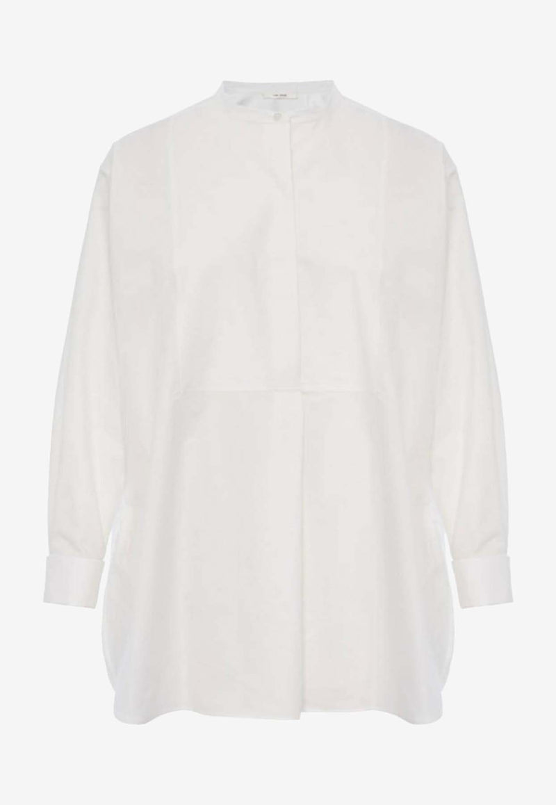 The Row Hari Long-Sleeved Shirt Off-white 8093_W3095_OWH