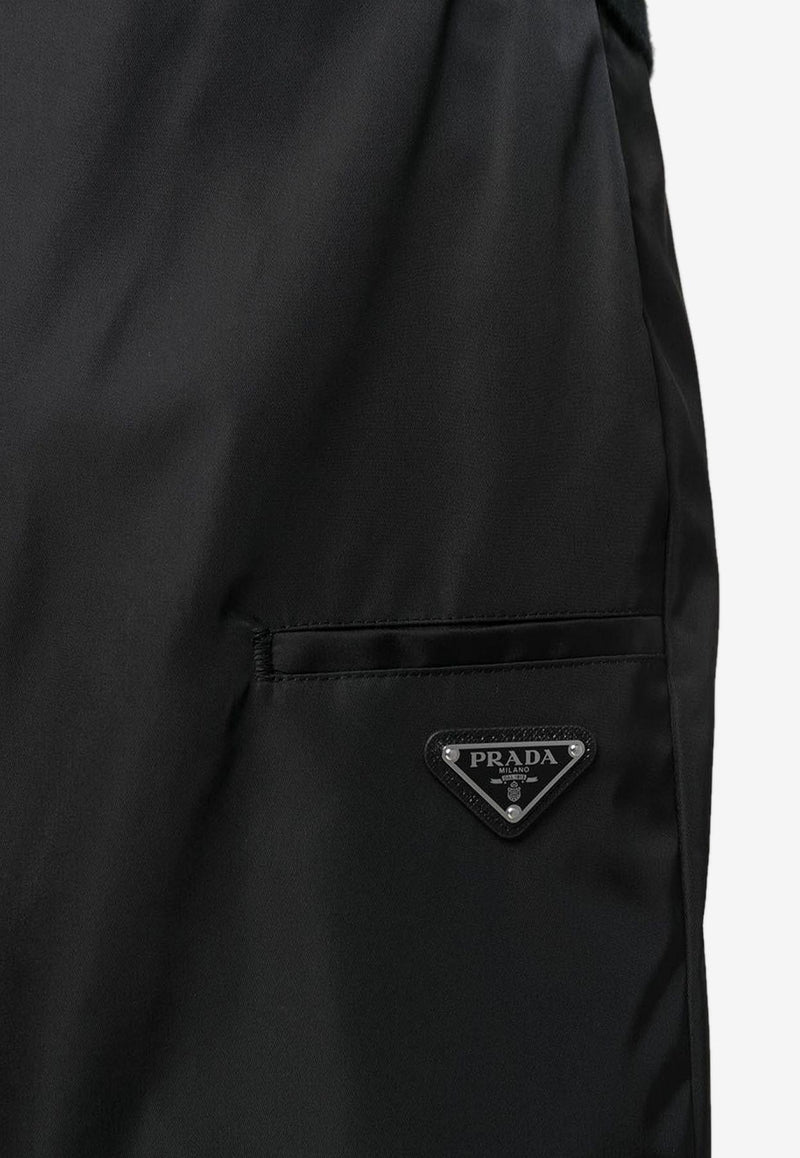 Prada Triangle Logo Re-Nylon Bermuda Shorts Black SPG32S1821WQ8_F0002