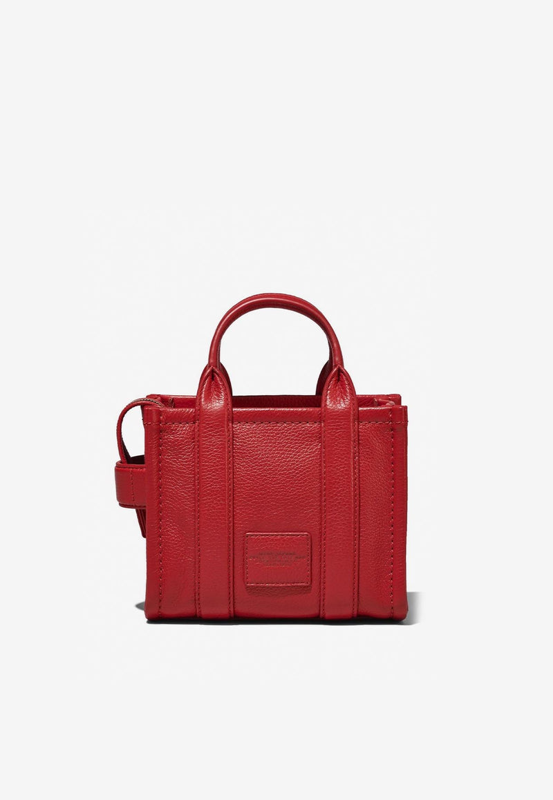 Marc Jacobs The Logo Grained Leather Tote Bag Red H053L01RE22_617