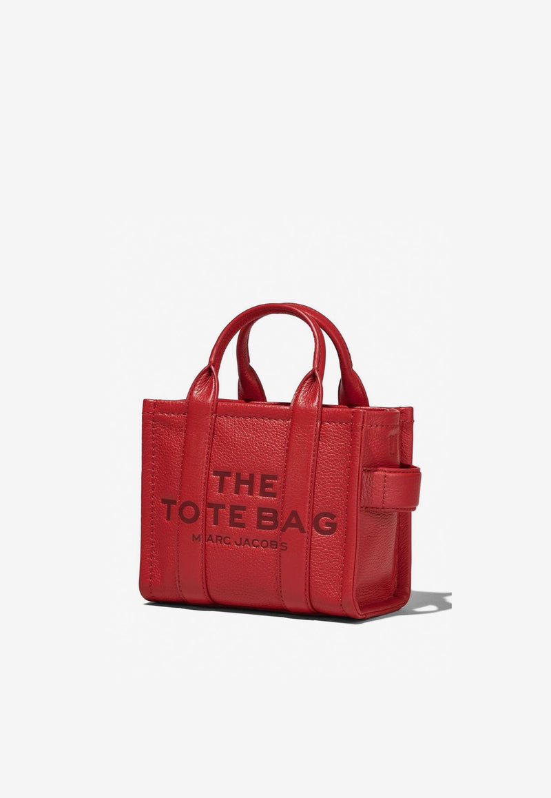 Marc Jacobs The Logo Grained Leather Tote Bag Red H053L01RE22_617