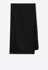 Gucci GG Jacquard Wool and Silk Scarf Black 8094994G930/R_GUC-1000