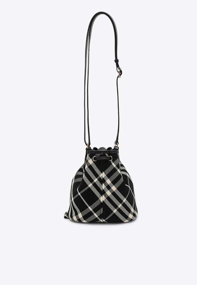 Burberry Mini Checked Bucket Bag Black 8095057159199/P_BURBE-A1003