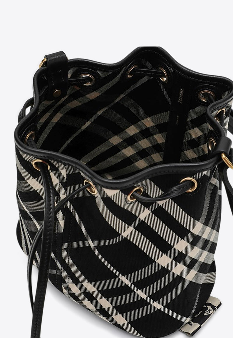 Burberry Mini Checked Bucket Bag Black 8095057159199/P_BURBE-A1003