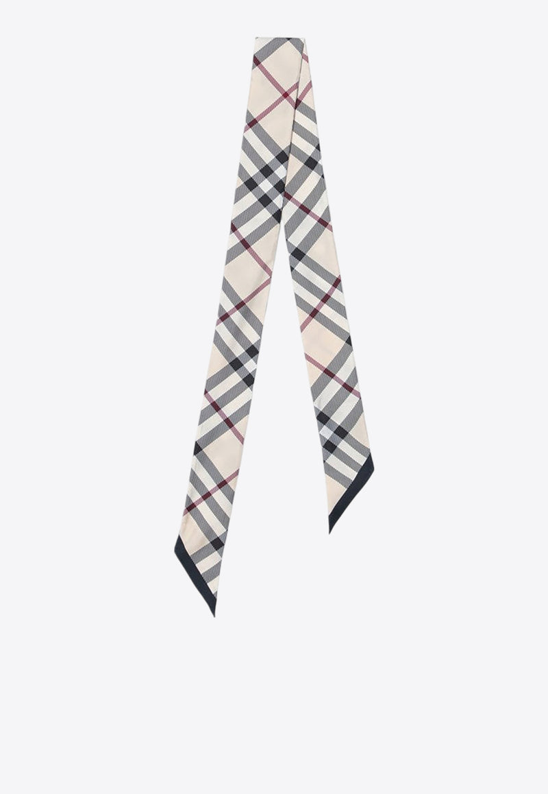 Burberry Signature Check Slim Silk Scarf Beige 8095831158026/P_BURBE-A1450