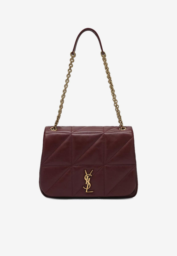 Saint Laurent Medium Jamie 4.3 Leather Shoulder Bag Burgundy 809696AAB32/Q_YSL-6592
