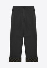 Burberry Straight-Leg Tailored Pants Black 8097557162892/P_BURBE-A1189