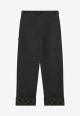 Burberry Straight-Leg Tailored Pants Black 8097557162892/P_BURBE-A1189