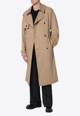 Burberry Double-Breasted Long Trench Coat Brown 8097734150445/P_BURBE-C1493