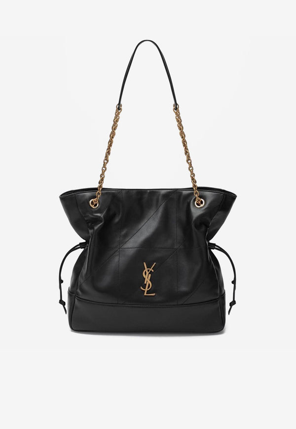 Saint Laurent Large Jamie Nappa Leather Tote Bag Black 809824AAB32/Q_YSL-1000