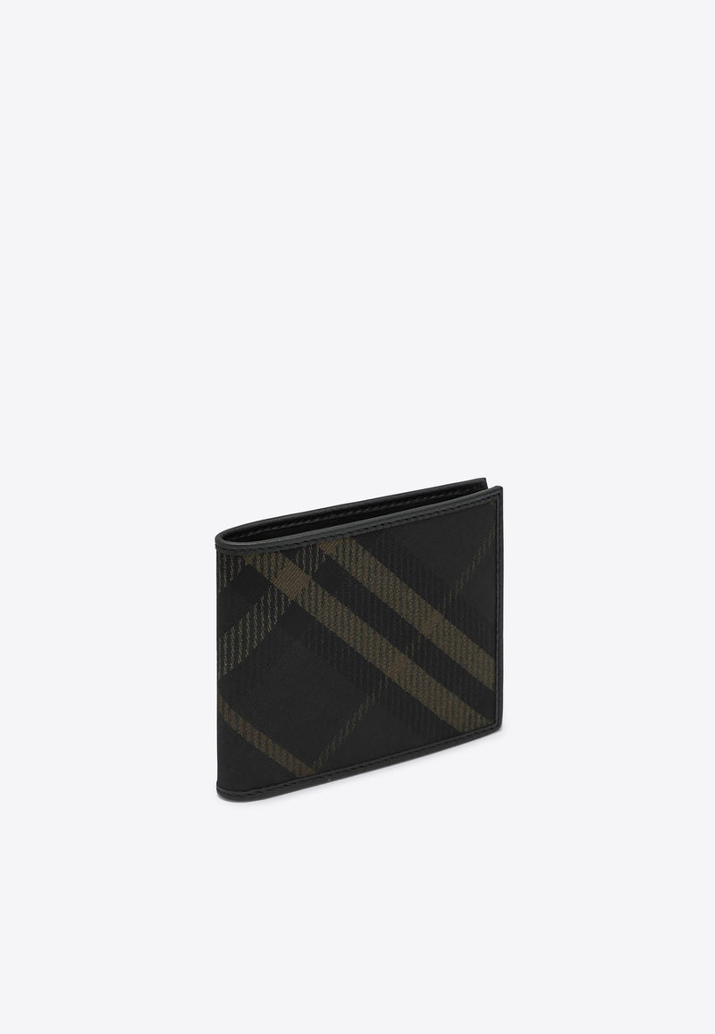 Burberry Bi-Fold Check Pattern Wallet Black 8098455160998/P_BURBE-C1479