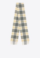 Burberry Narrow Check Pattern Cashmere Scarf Black 8098725160205/P_BURBE-C1490