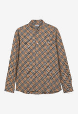 Burberry Vintage Check Long-Sleeved Shirt  Beige 8098844160893_BURBE-B9368