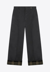 Burberry Straight-Leg Tailored Pants Black 8099352160070/P_BURBE-C1501