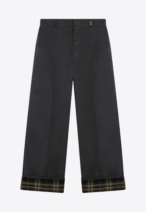 Burberry Straight-Leg Tailored Pants Black 8099352160070/P_BURBE-C1501