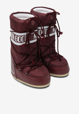 Moon Boot Icon Mid-Calf Padded Boots Burgundy 80D1400440NY/R_MOONB-D013