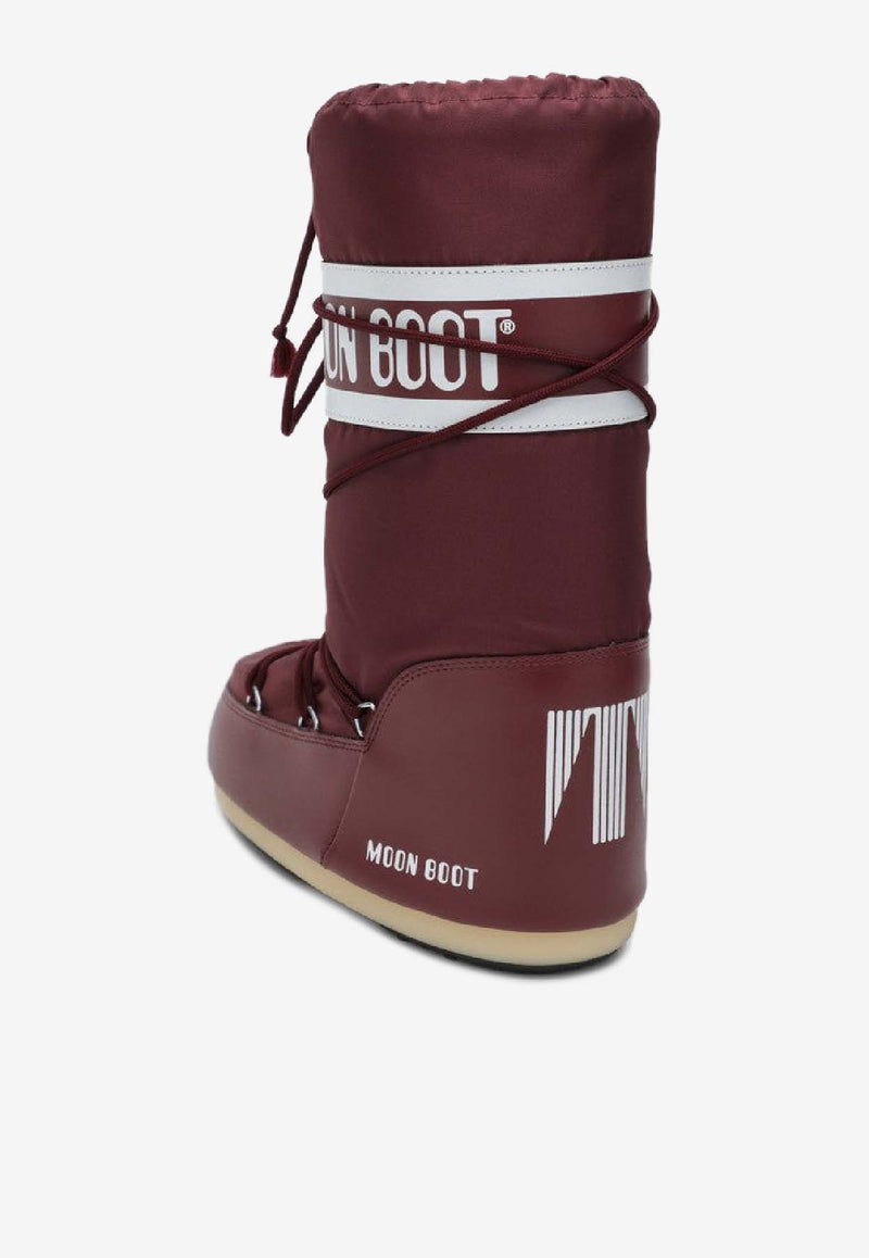 Moon Boot Icon Mid-Calf Padded Boots Burgundy 80D1400440NY/R_MOONB-D013