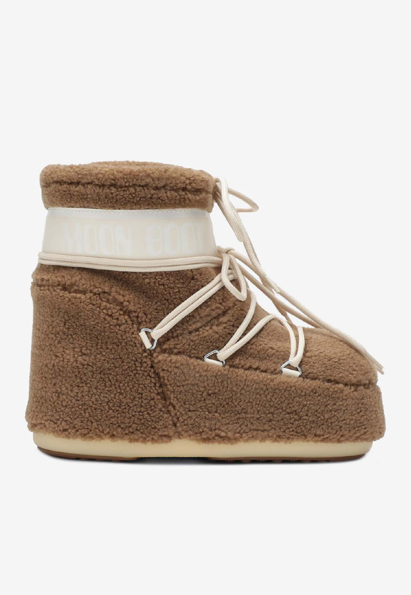 Moon Boot Icon Low Teddy Boots Camel 80D1409700PL/R_MOONB-M047
