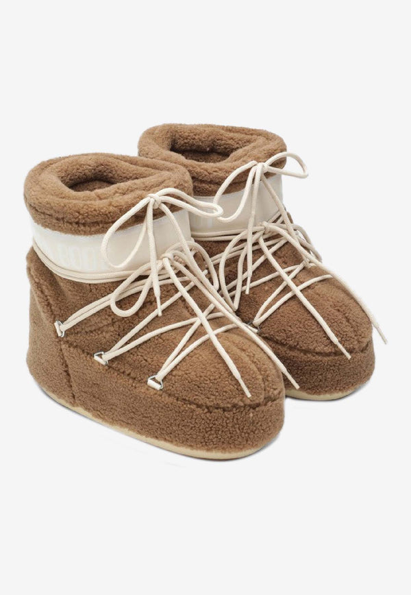 Moon Boot Icon Low Teddy Boots Camel 80D1409700PL/R_MOONB-M047