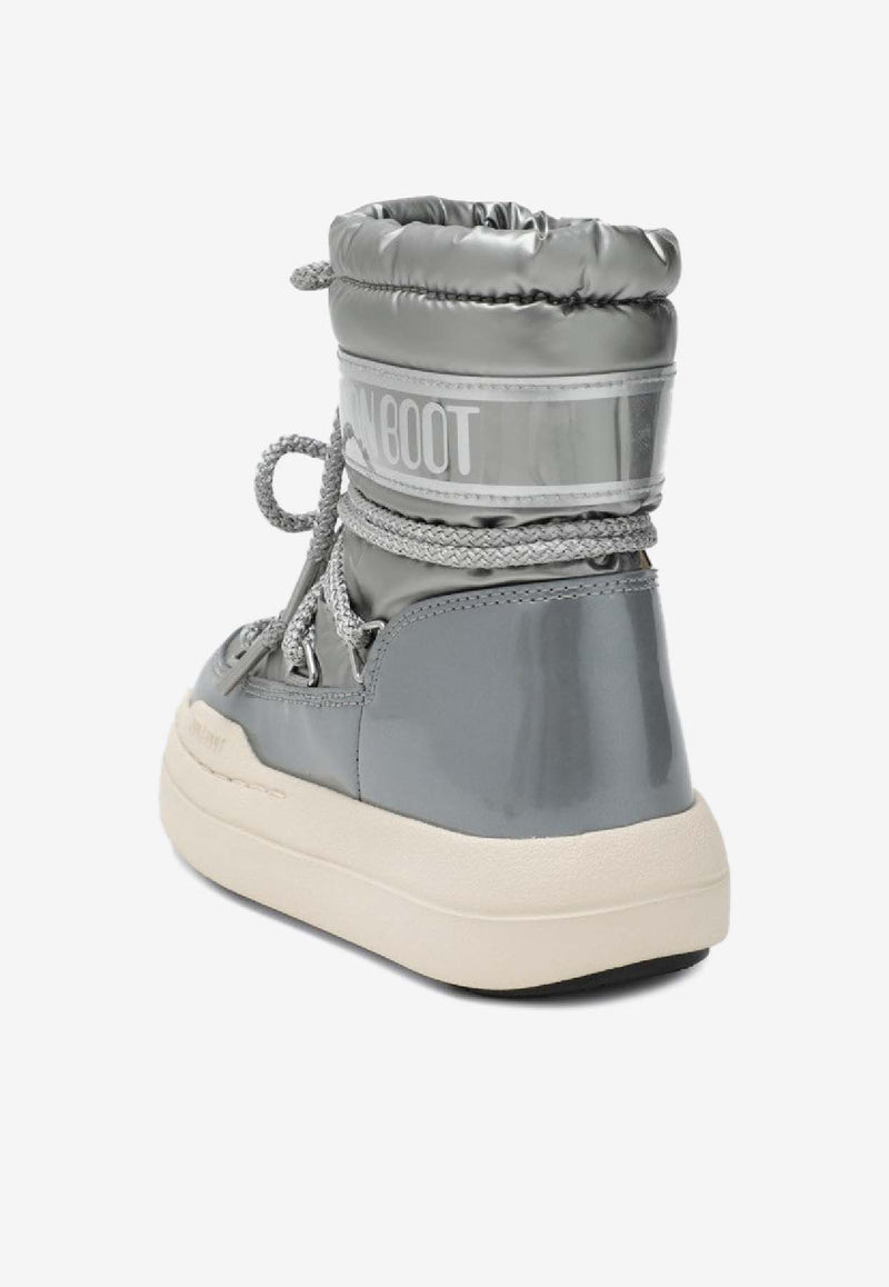 Moon Boot Kids Girls Park Ankle Boots Silver 80D3440020PL/R_MOONB-H001