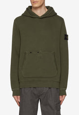 Stone Island Logo Patch Hooded Sweatshirt Green 81-156-10--41GREEN