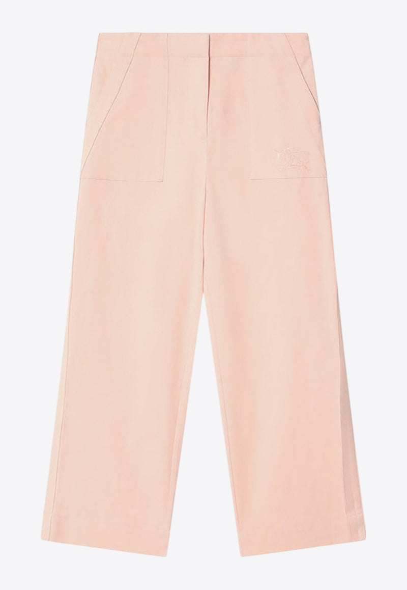 Burberry Kids Girls Straight-Leg Logo Pants Pink 8100143157518/Q_BURBE-C1724