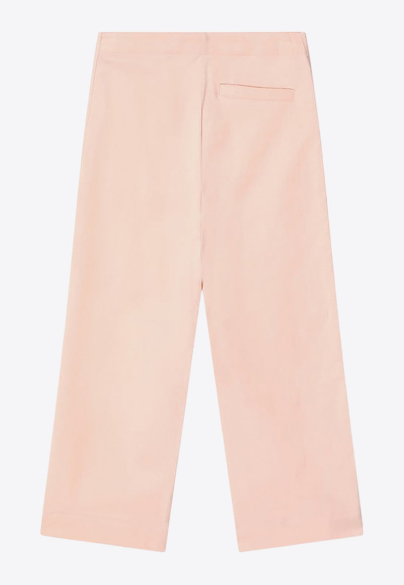 Burberry Kids Girls Straight-Leg Logo Pants Pink 8100143157518/Q_BURBE-C1724