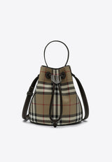 Burberry Mini Checked Bucket Bag Green 8100488155142/P_BURBE-A1336