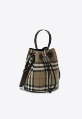 Burberry Mini Checked Bucket Bag Green 8100488155142/P_BURBE-A1336