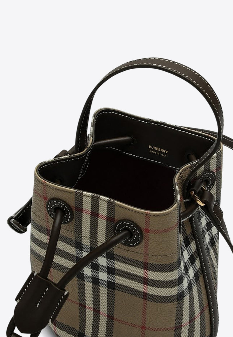 Burberry Mini Checked Bucket Bag Green 8100488155142/P_BURBE-A1336