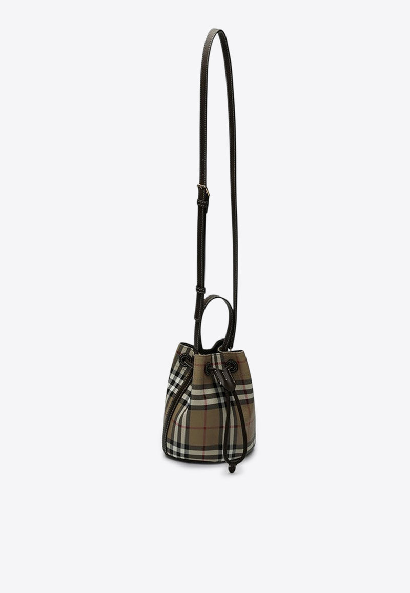 Burberry Mini Checked Bucket Bag Green 8100488155142/P_BURBE-A1336