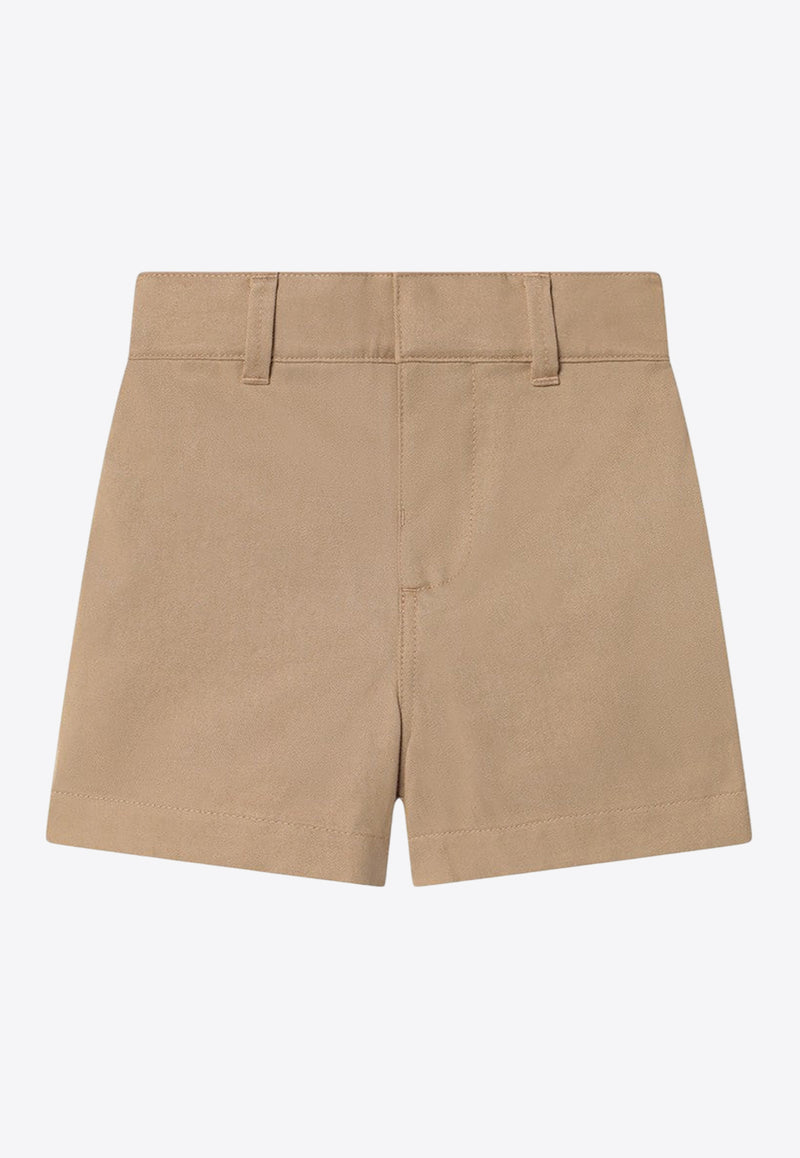 Burberry Kids Babies EKD Embroidered Shorts Beige 8100532157518/Q_BURBE-B9719