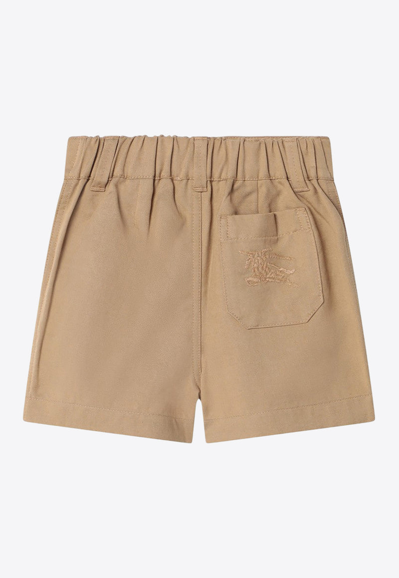 Burberry Kids Babies EKD Embroidered Shorts Beige 8100532157518/Q_BURBE-B9719