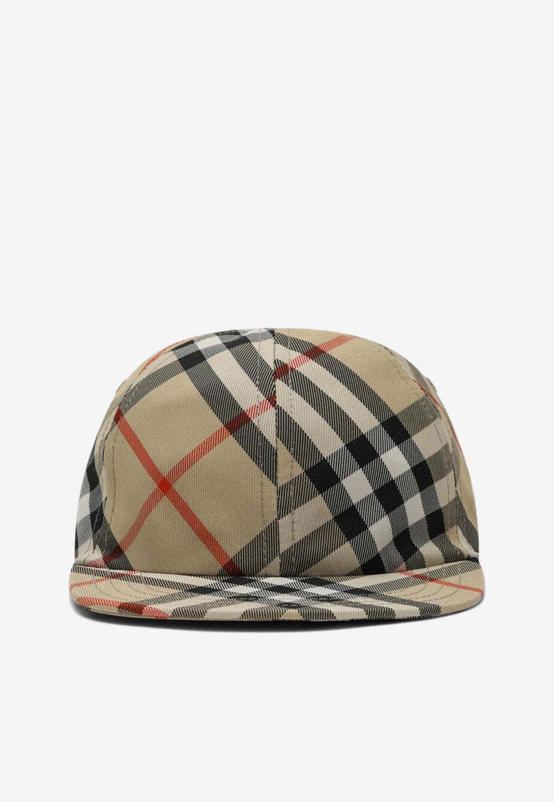 Burberry Kids Boys Vintage Check Baseball Cap Beige 8101181157805/Q_BURBE-B9368