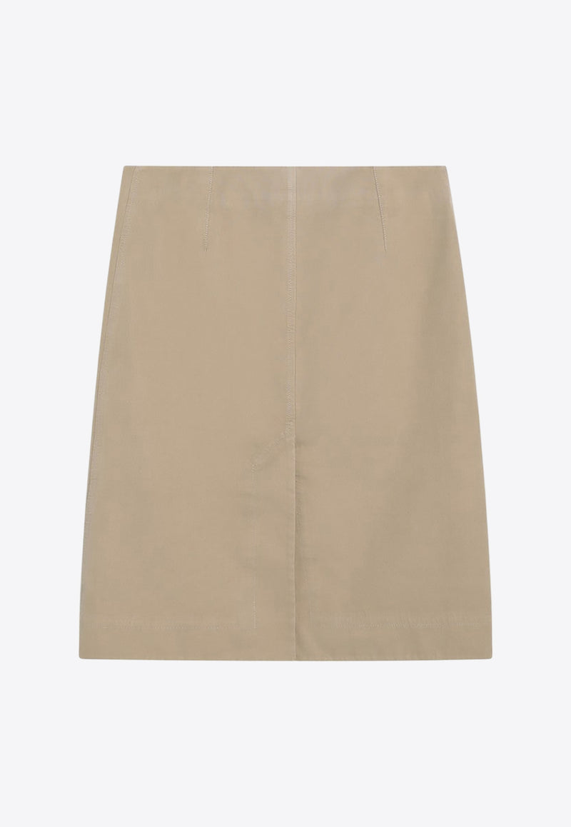 Burberry Essential Knee-Length Skirt Beige 8102359163568/Q_BURBE-A1435
