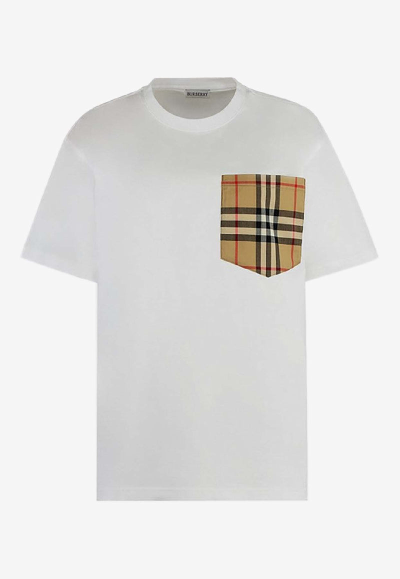 Burberry Checked Pocket T-shirt White 8103971148164/R_BURBE-A1464