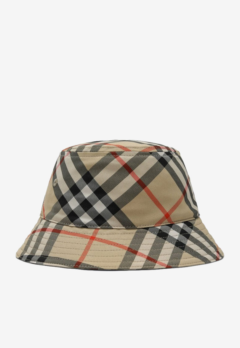 Burberry Kids Boys Vintage Check Bucket Hat Beige 8104358157805/Q_BURBE-B9368