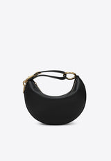 Burberry Knight Arc Calf Leather Hobo Bag Black 8104815164126/Q_BURBE-A1189