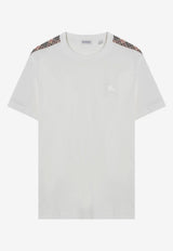 Burberry Embroidered EKD T-shirt White 8106246163419/Q_BURBE-B8764