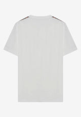 Burberry Embroidered EKD T-shirt White 8106246163419/Q_BURBE-B8764