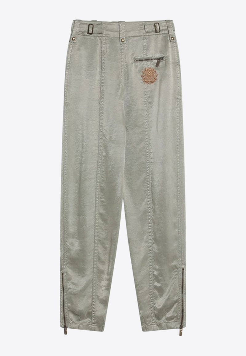 Burberry B Shield Emblem Straight Pants Beige 8107685164952/Q_BURBE-C2219